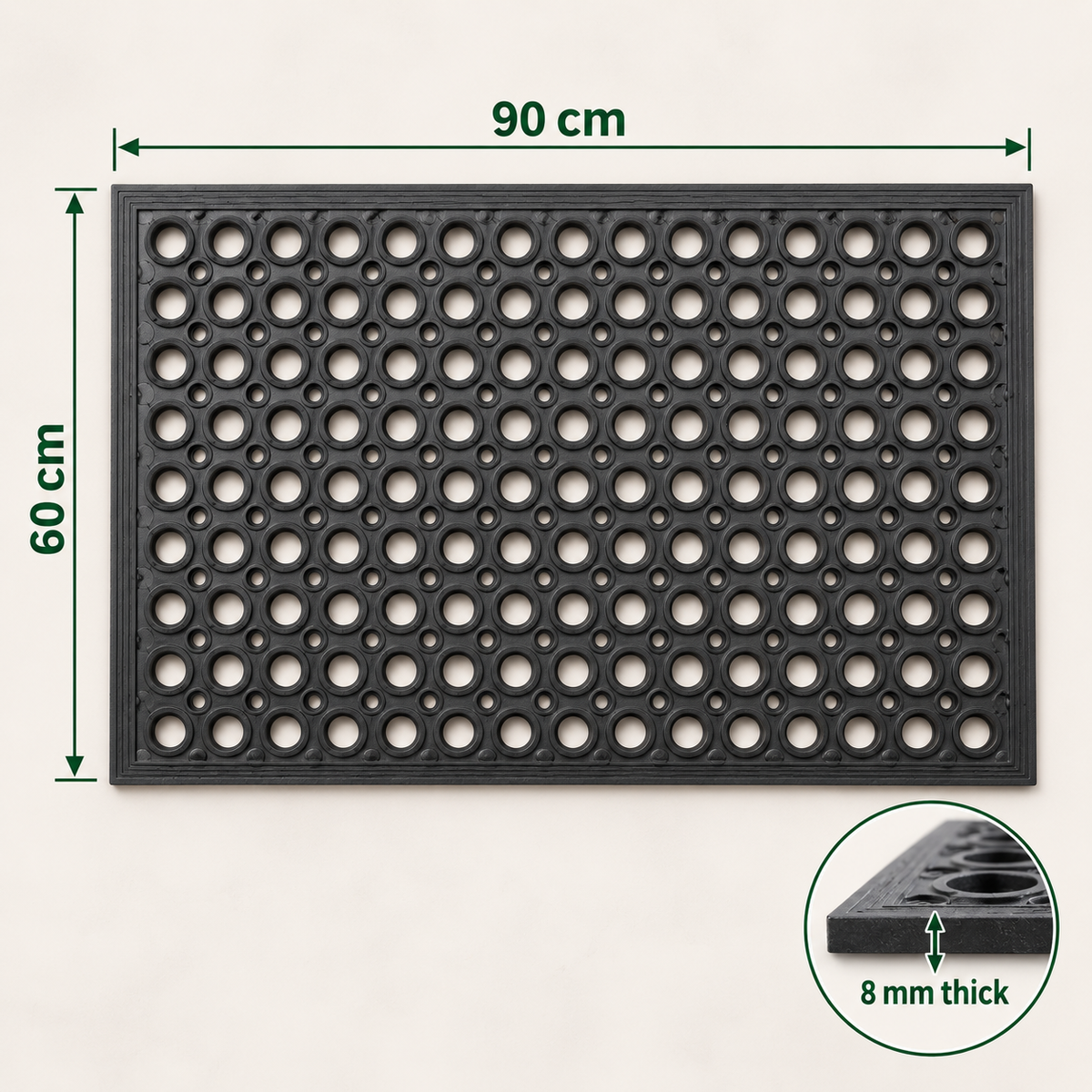 Non Slip Outdoor Wash Mat