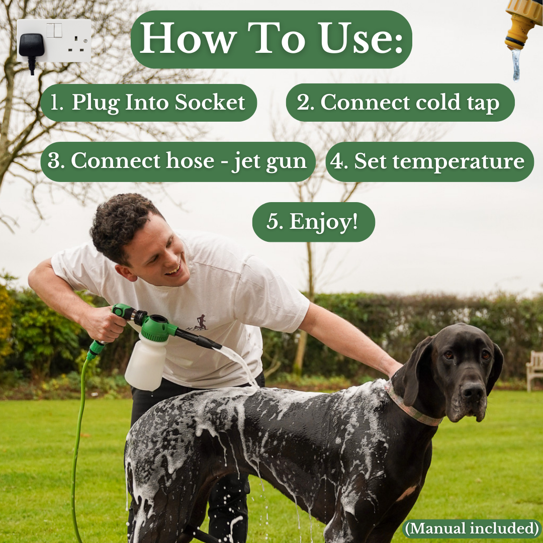 PetJet Portable Warm Shower Mini™ - 3kw Plug In (USA Only)