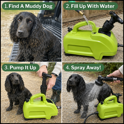 NEW - 8 Liter Portable Tank Dog Washer (Ex Demo)
