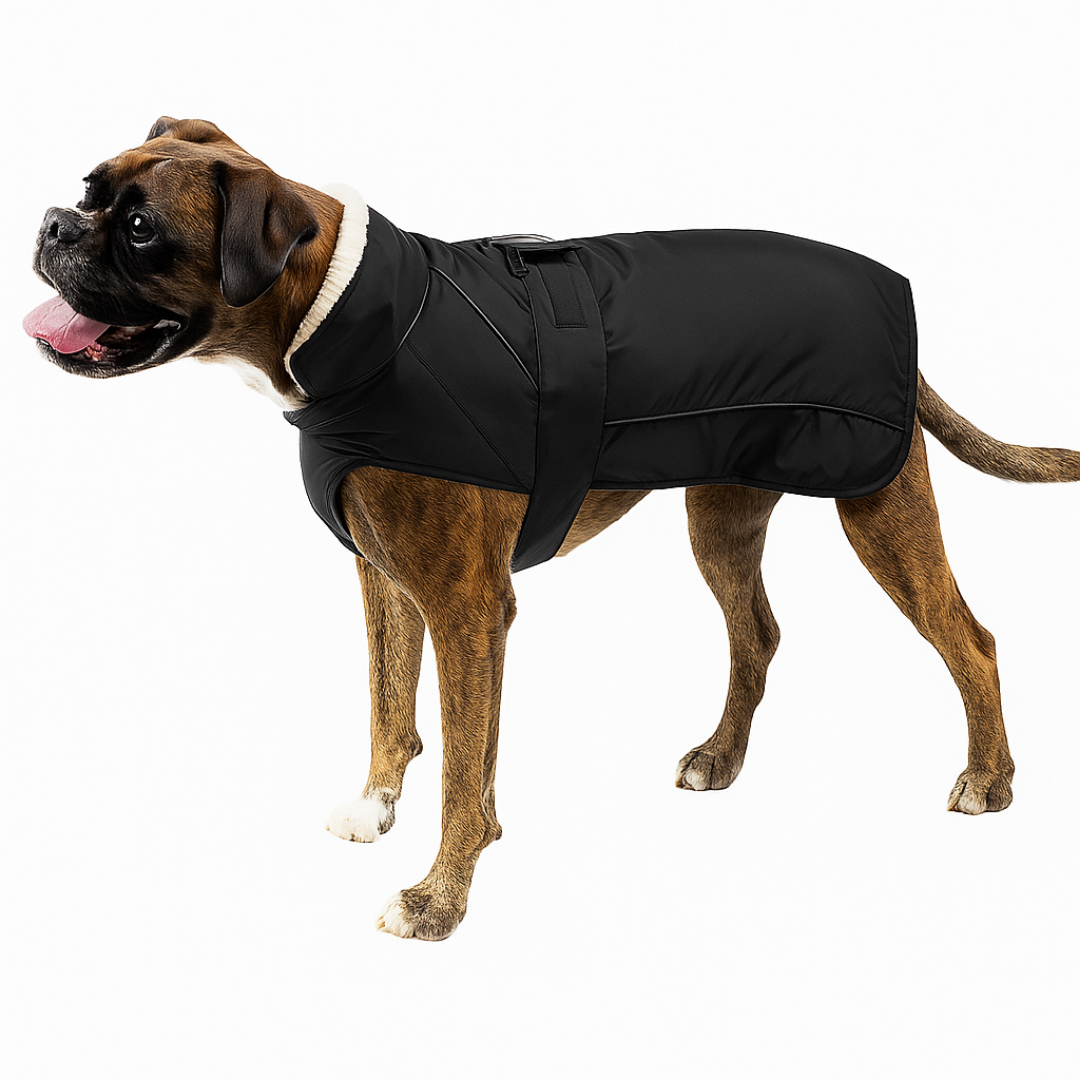 NEW – JetDry Waterproof Warm Dog Coat - Black/Grey