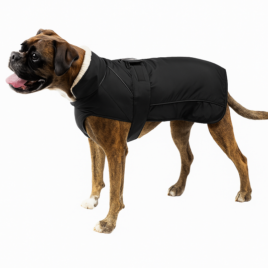 NEW – JetDry Waterproof Warm Dog Coat - Black/Grey