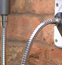 1.5m Silver Shower Hose For Home Wall Shower & Indoor Use