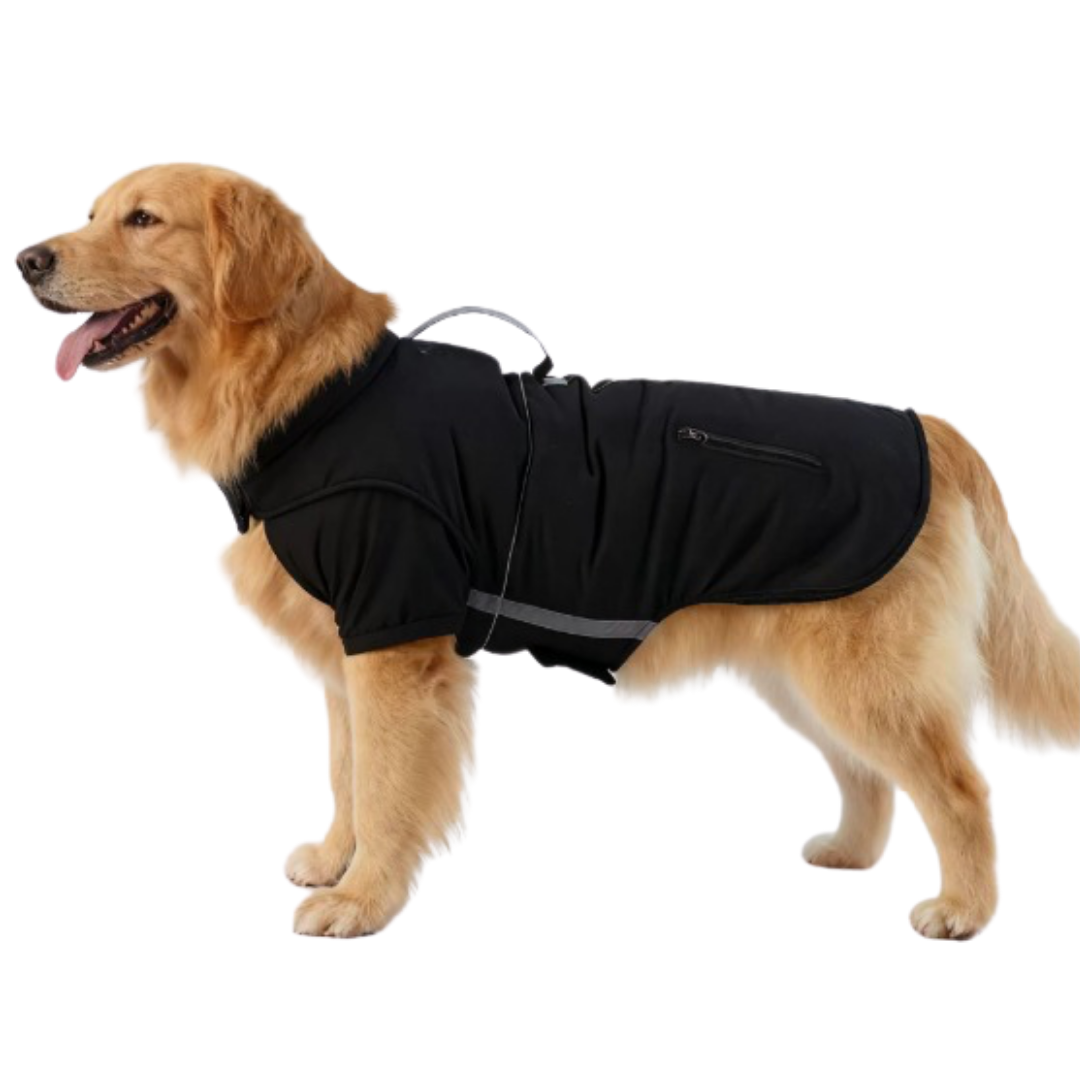 Black Waterproof Dog Coat