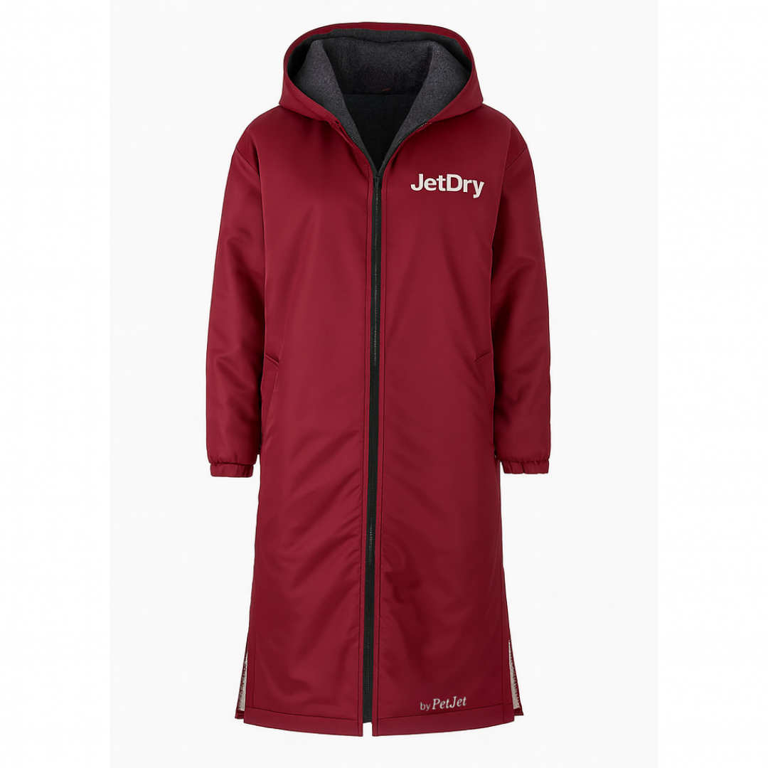 NEW – JetDry Waterproof Coat - Red/Grey
