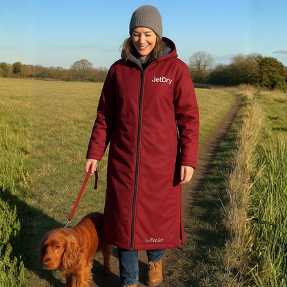 NEW – JetDry Waterproof Coat - Red/Grey