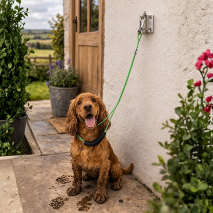 Outdoor Dog Lead & Wall Mount