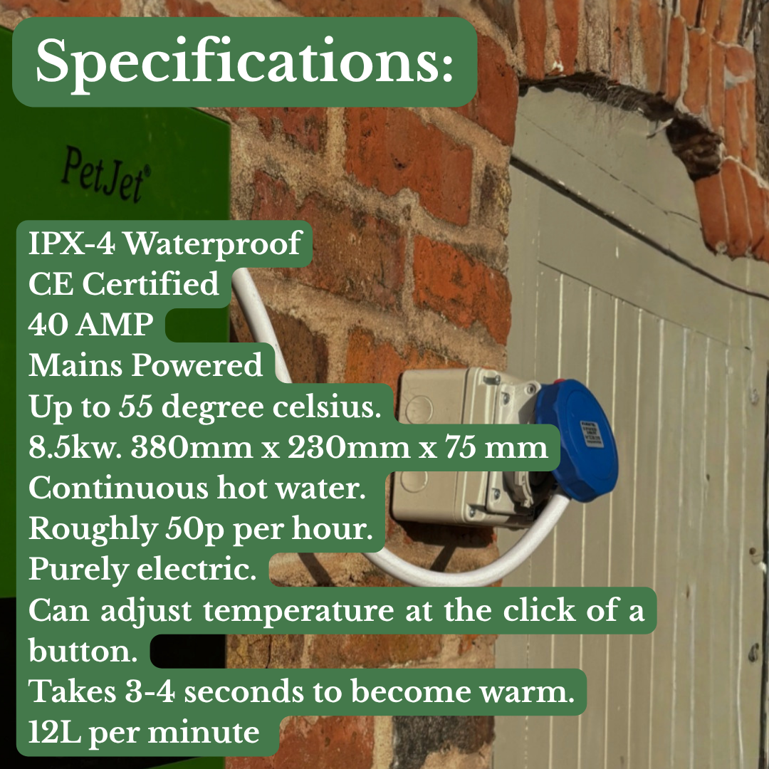 PetJet Hot Shower Pro MAX - 8.5kw