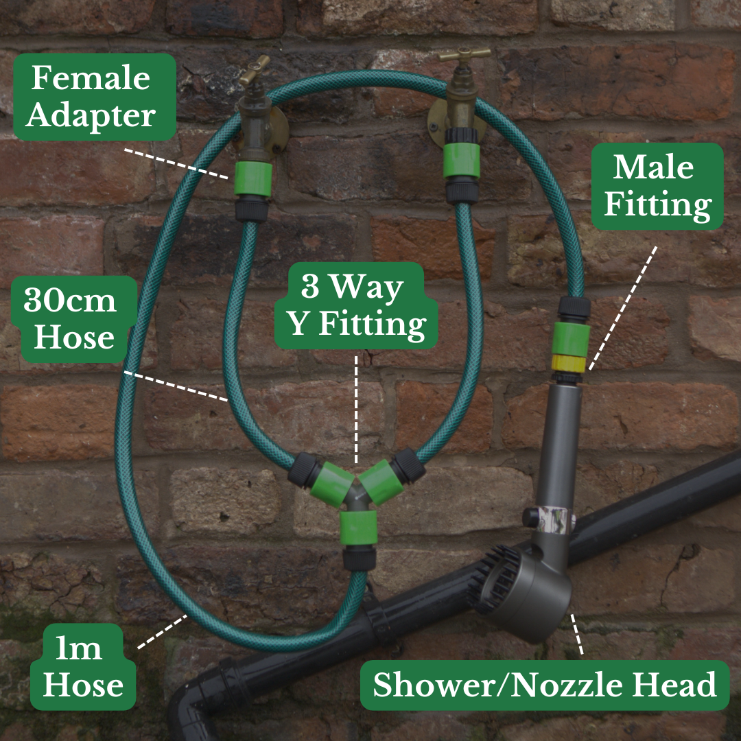 PetJet Outdoor 3-Wege-Warm-Kalt-Dusche