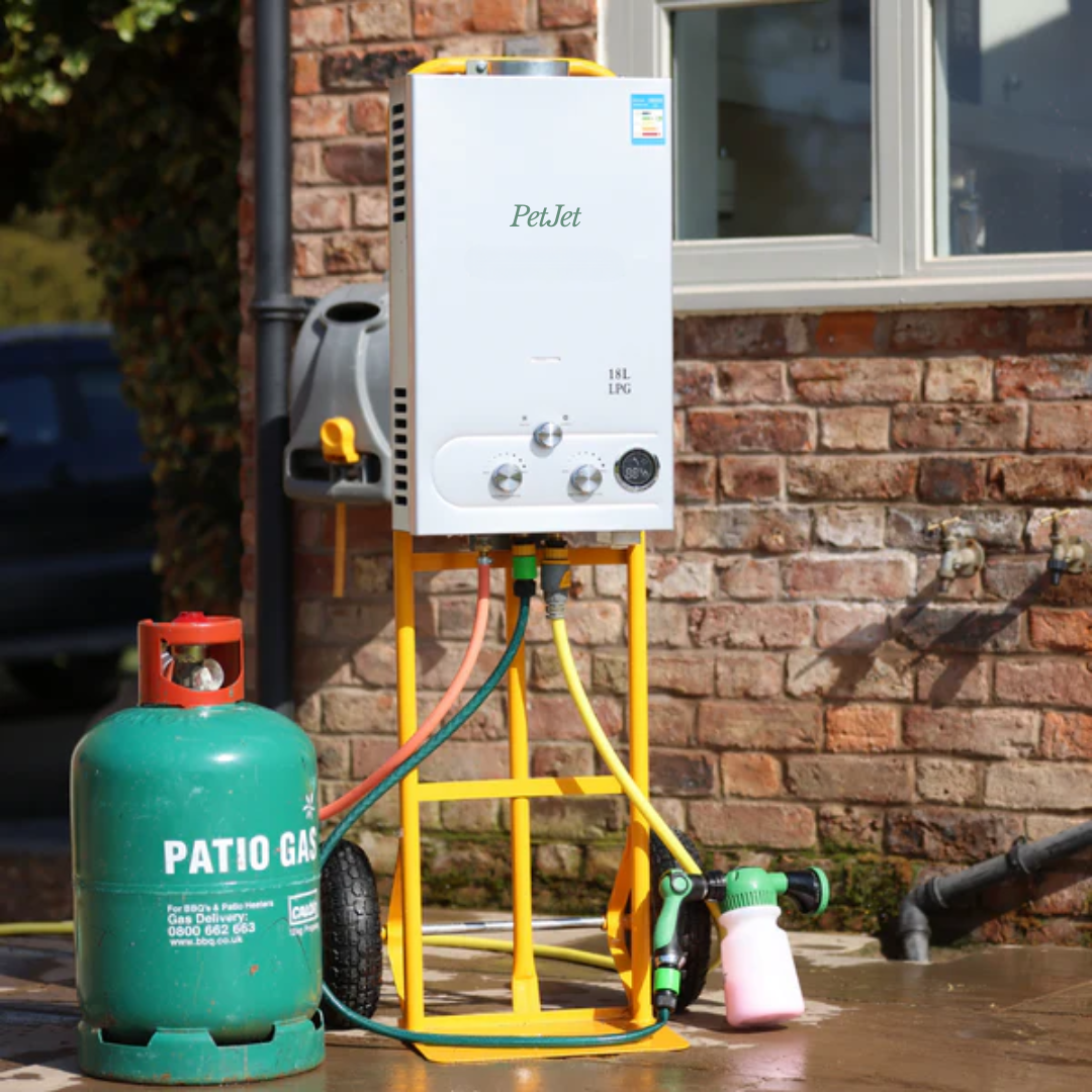 PetJet Gas Horse Portable Hot Wash Shower | 18L