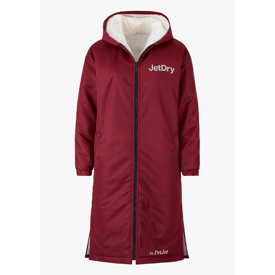 NEW – JetDry Waterproof Warm Coat - Burgundy/Grey