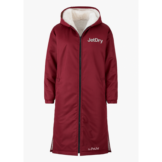 NEW – JetDry Waterproof Warm Coat - Burgundy/Grey