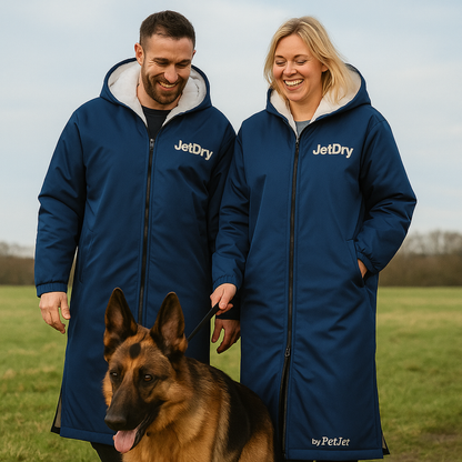 NEW – JetDry Waterproof Warm Coat - Navy/Grey
