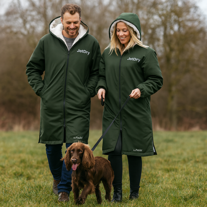 NEW – JetDry Waterproof Warm Coat - Dark Green/Grey
