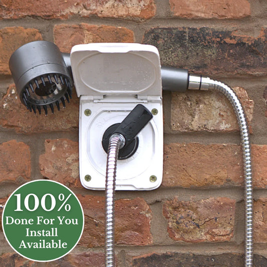 100% Done For You Outdoor Home Shower Installation Service (UK only)