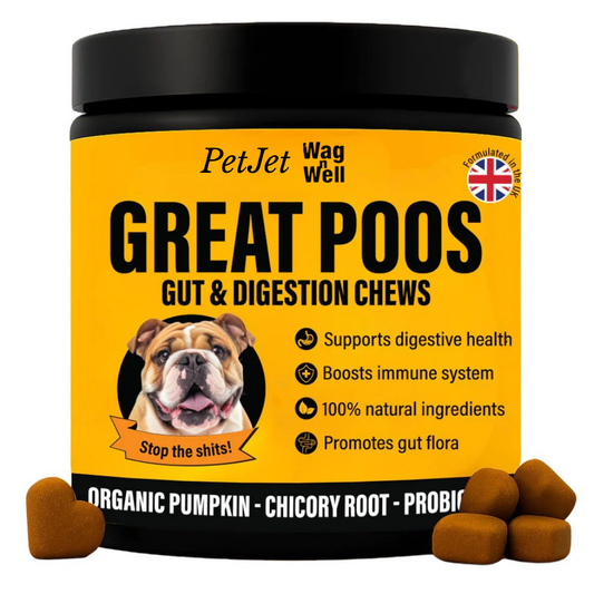 PetJet x WagnWell: Great Poos - 100 Gut & Digestion Chew Treats